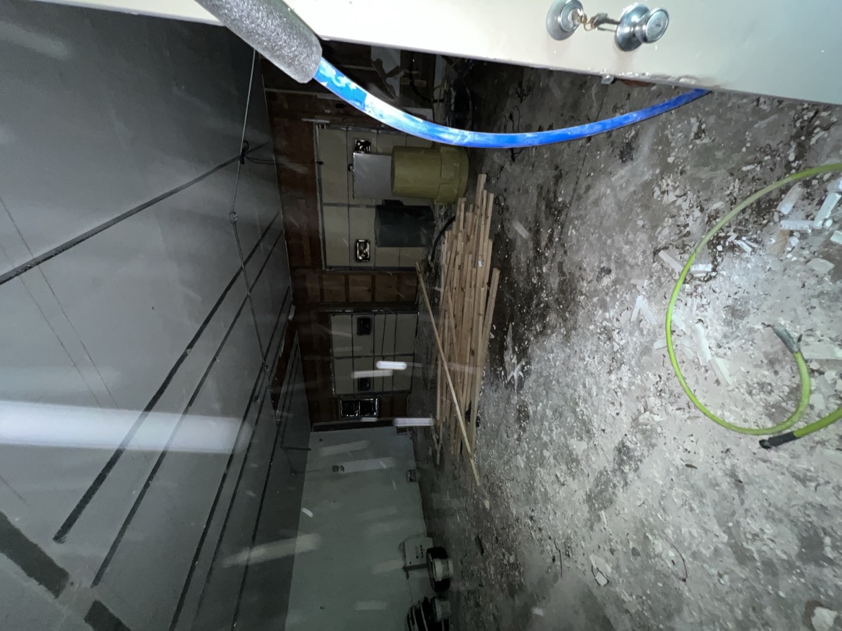 Construction debris and garbage removal from a job site